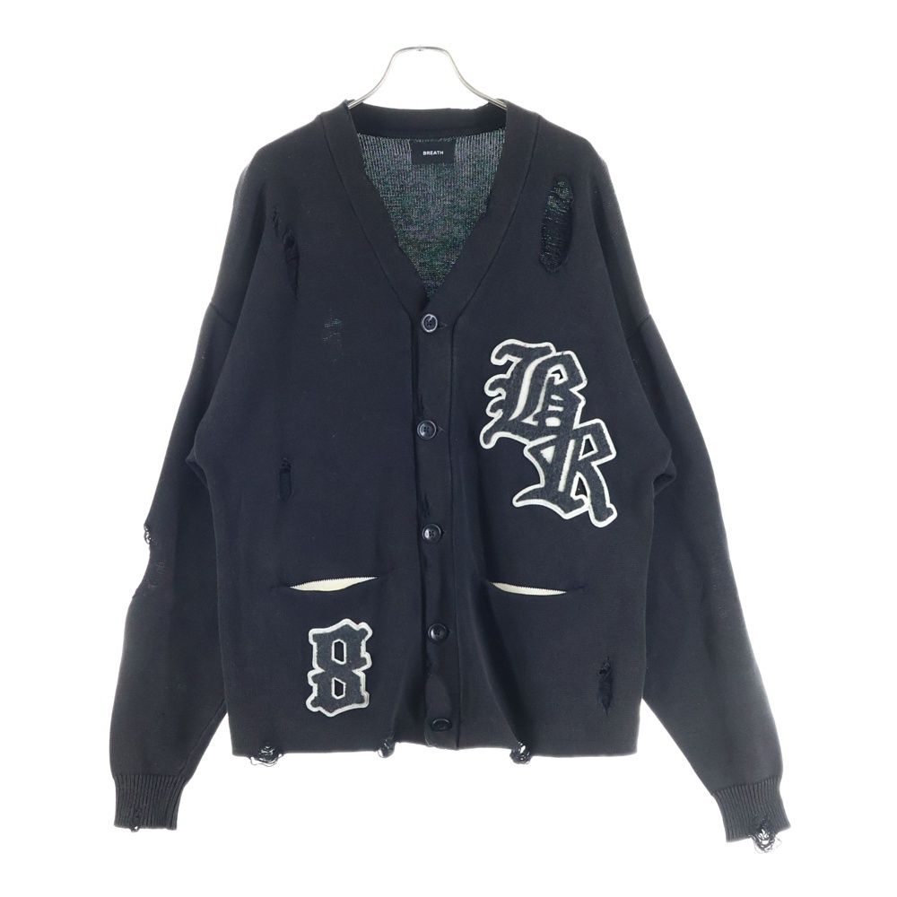 BREATH (ブレス) 22AW CRUSH LETTERED CARDIGAN BR22AW-N3002