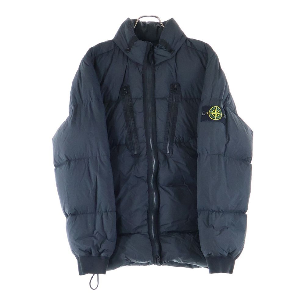 STONE ISLAND ストーンアイランド 21 AW Crincle Reps ロゴワッペンダウンジャケット ブラック