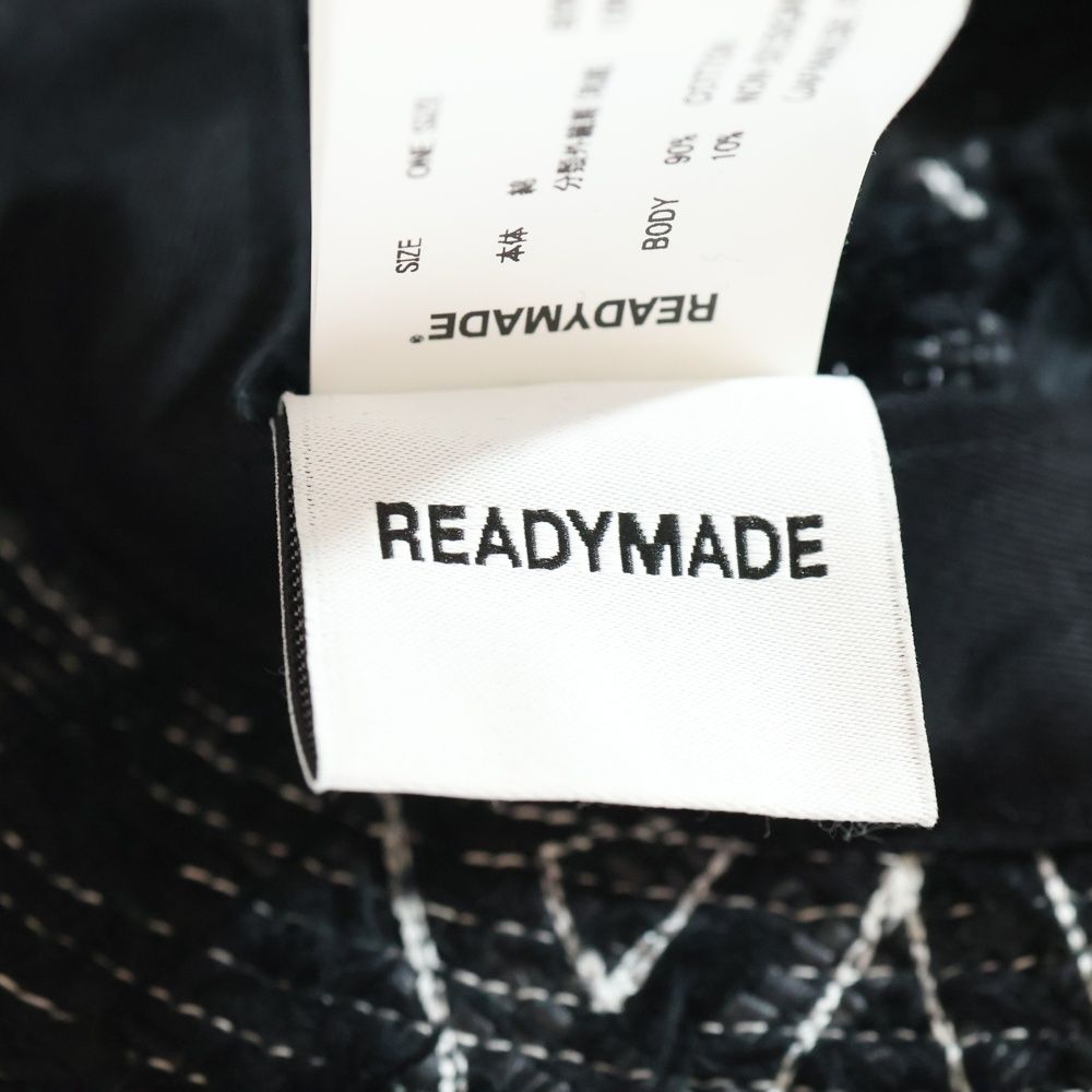 READY MADE (レディメイド) TWEED BUCKET HAT/BLK ツイード バケット