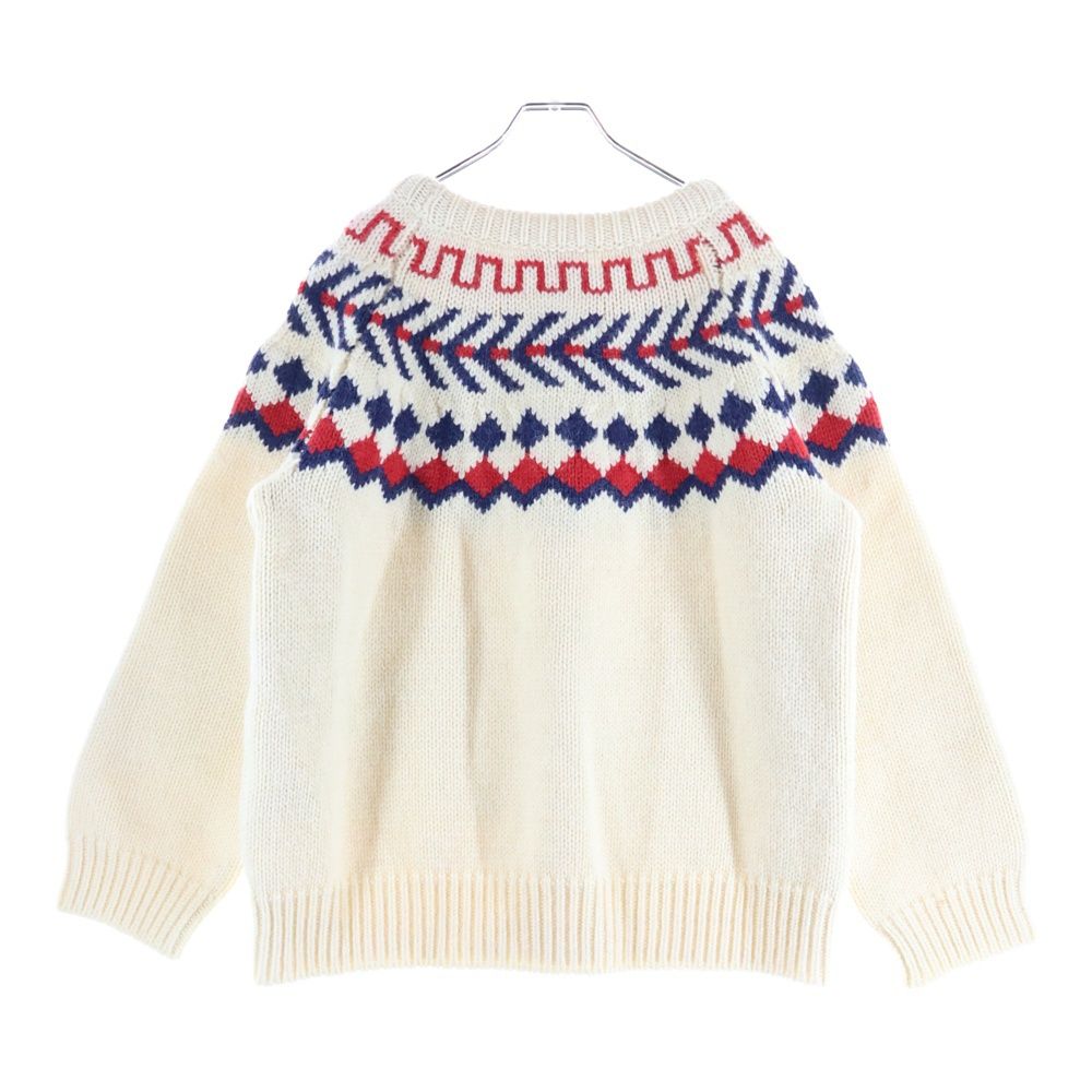 21AW CELINE シェトランドウール クルーネックセーター XS CELINE (セリーヌ) 21AW オーバーサイズ シェットランド ウール クルー