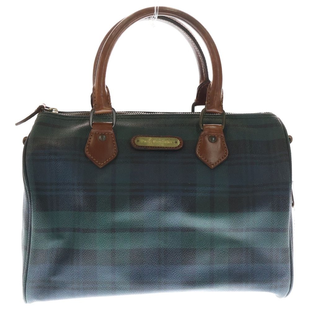 き*ん様 Polo Ralph Lauren Boston bag green POLO RALPH LAUREN (ポロラルフローレン) BOSTON BAG フロントロゴ