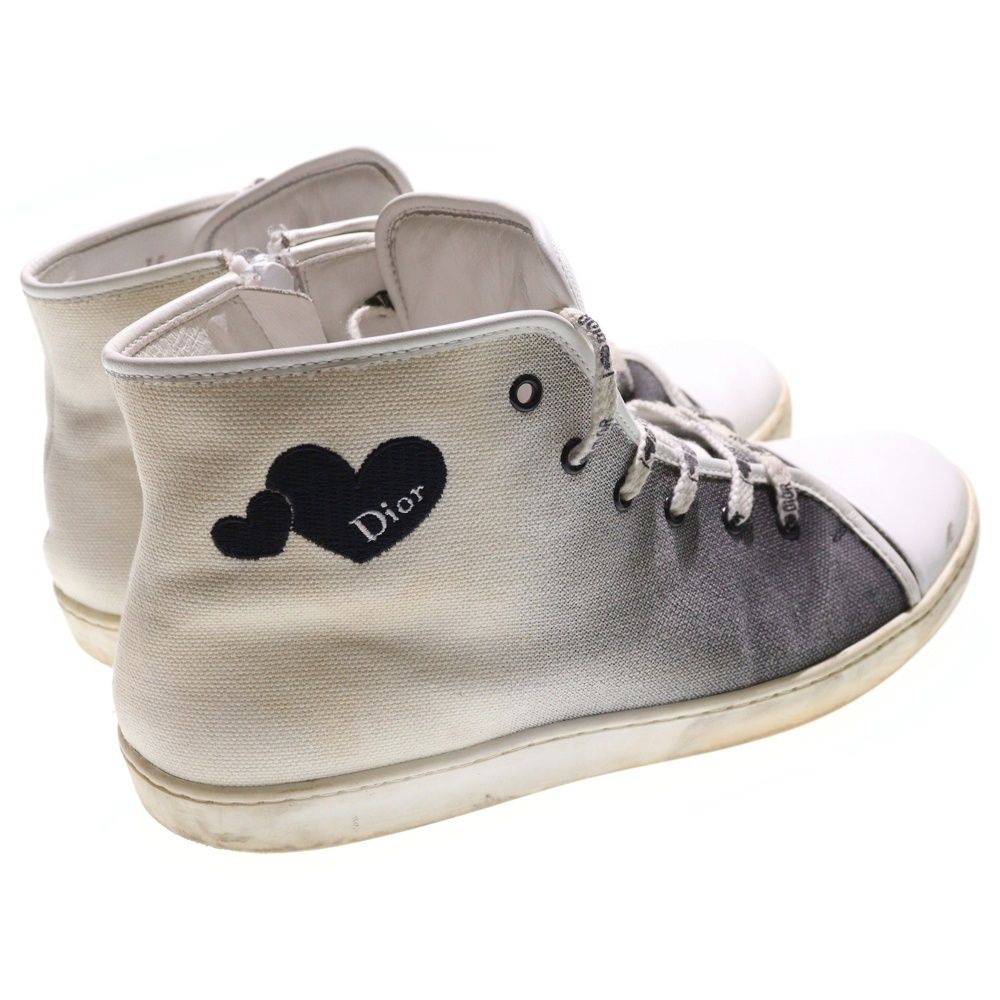 DIOR (ディオール) ハートロゴ刺繍 グラデーション ハイカットシューズ