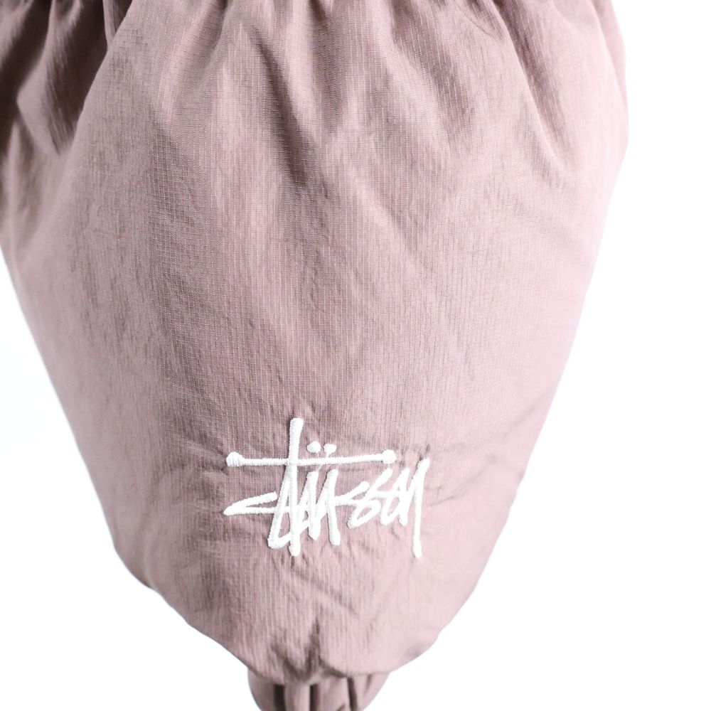 STUSSY ステューシー 22 AW RIPSTOP DOWN PUFFER JACKET リップストップ ダウン パファージャケット ブラウン 115656 MA-1風 スタジャン 