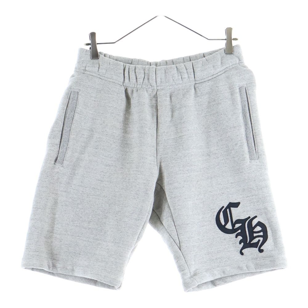 新品未使用 クロムハーツ ynot CHロゴ グレー ハーフパンツ 国内正規品 CHROME HEARTS (クロムハーツ) Y NOT CH Applique Embroidery