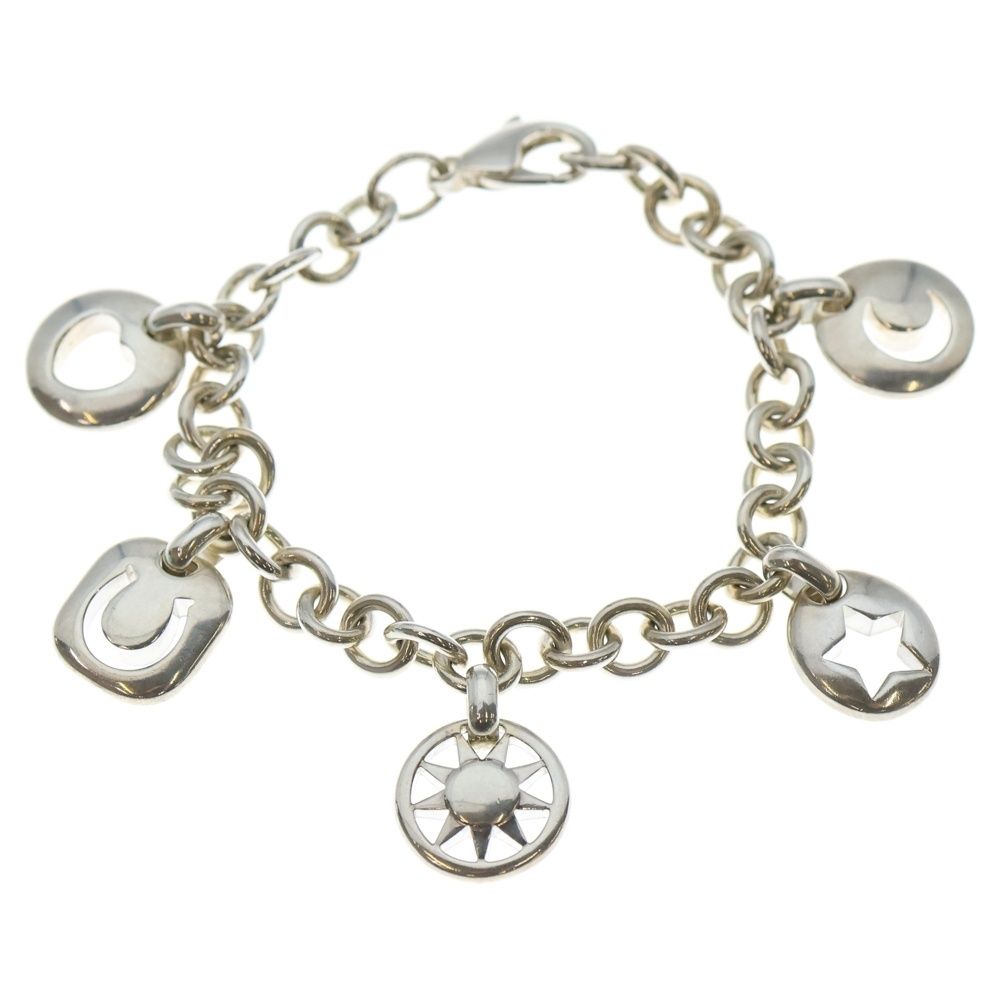 TIFFANY & Co. (ティファニー) SV925 5チャーム ブレスレット チェーン