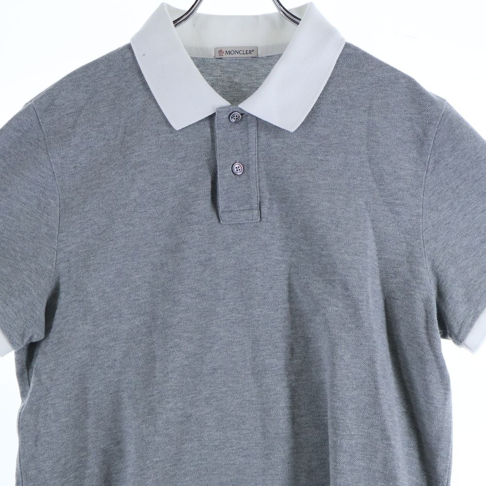 MONCLER (モンクレール) 17SS ワッペンロゴ コットン 半袖ポロシャツ