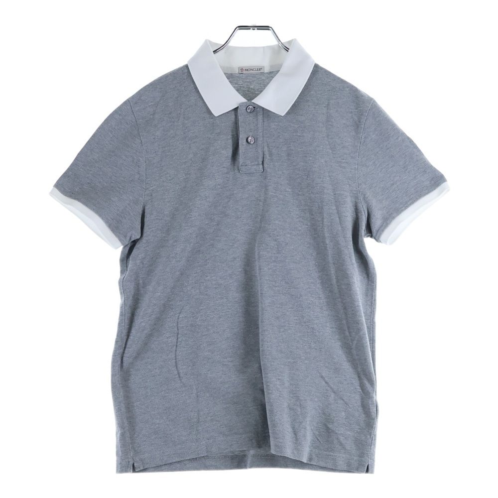 MONCLER (モンクレール) 17SS ワッペンロゴ コットン 半袖ポロシャツ
