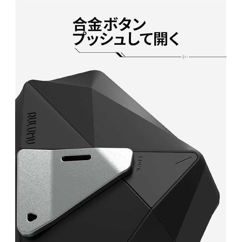  Aulumu A 09 AirPods Pro 2 ケース 第2 第1世代対応 ロック付き シリコン エアーポッズ プロ 全面保護 耐衝撃 カラビナ付き ジオメトリック ベルクロファスナー付き 亜鉛合金 Apple 2025 ネットワークカメラ 防犯カメラ 防犯 セーフティ