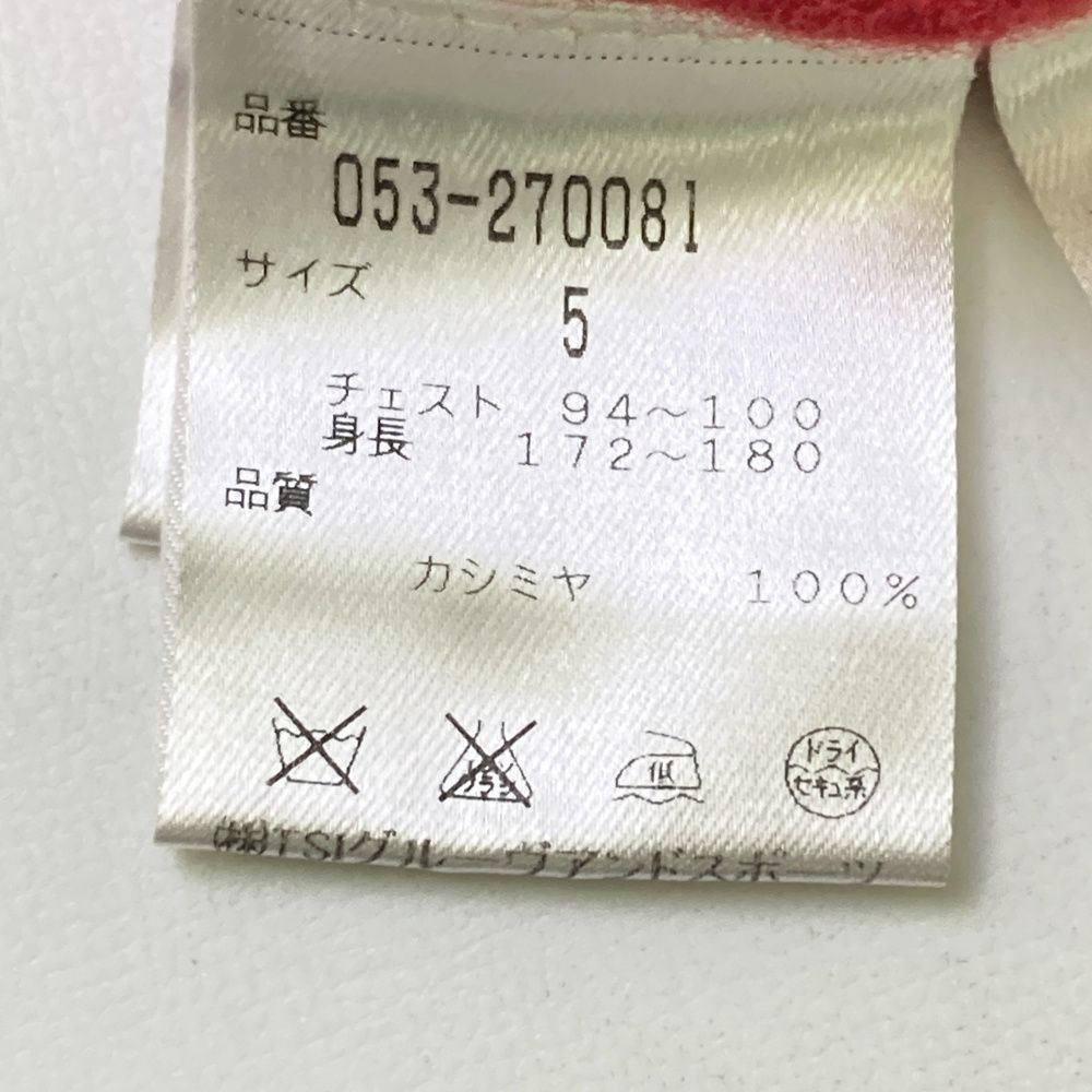 サイズ：5 PEARLY GATES パーリーゲイツ カシミヤ ニットセーター