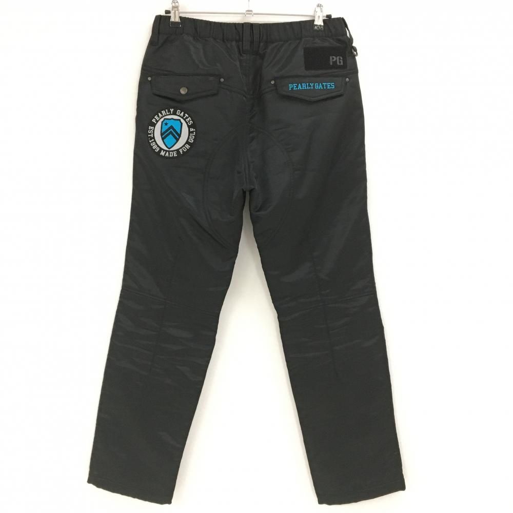 パーリーゲイツ 中綿パンツ 黒 裾ドローコード ロゴ刺しゅう メンズ 5 L ゴルフウェア PEARLY GATES
