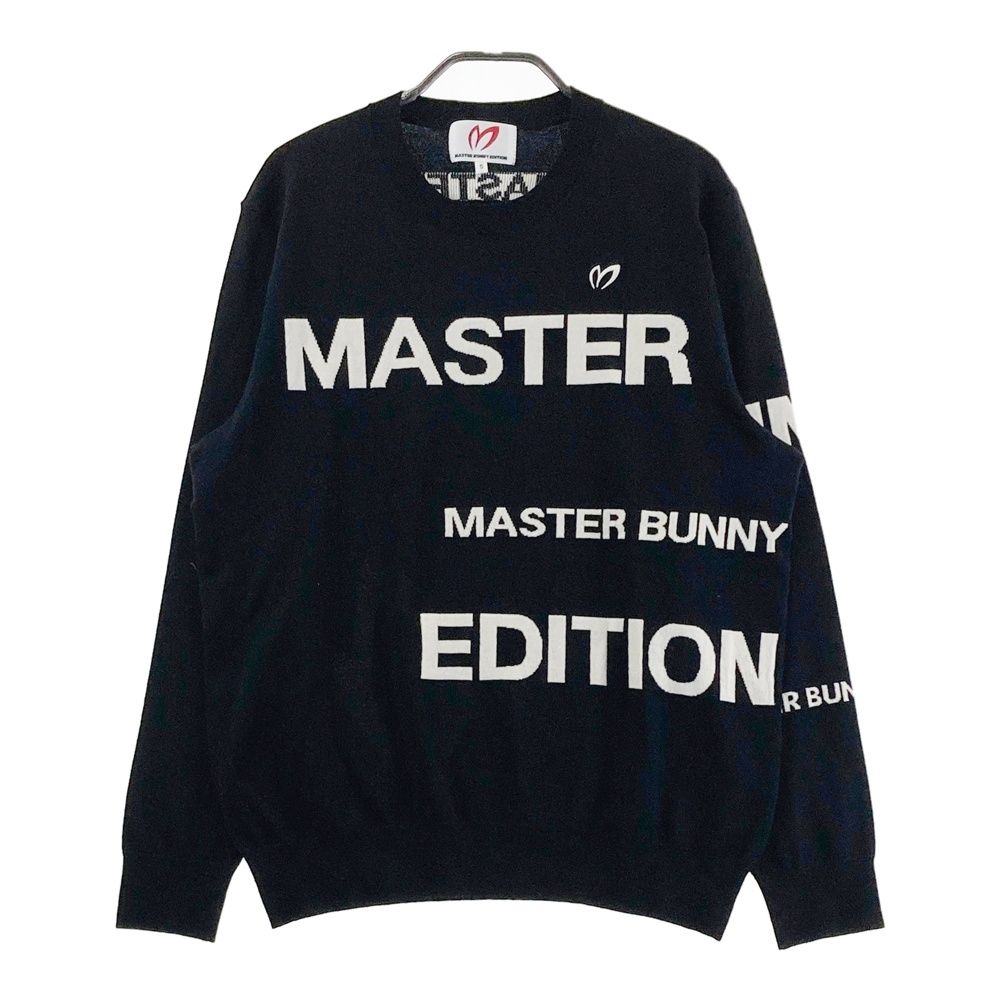 サイズ 5 MASTER BUNNY EDITION マスターバニーエディション ウール混 ニットセーター ブラック系 ゴルフウェア メンズ ストスト