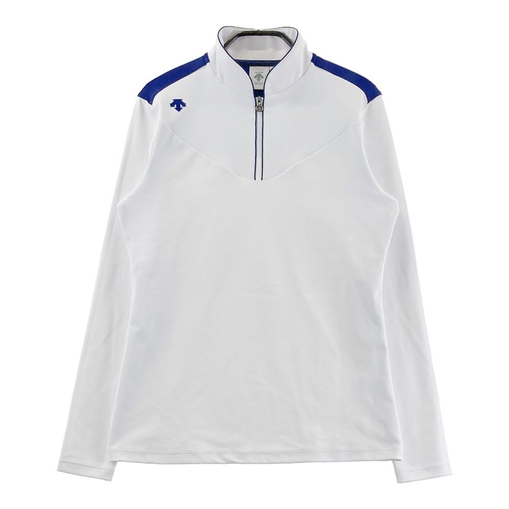 サイズ：L DESCENTE GOLF デサントゴルフ ハーフジップ 長袖Tシャツ