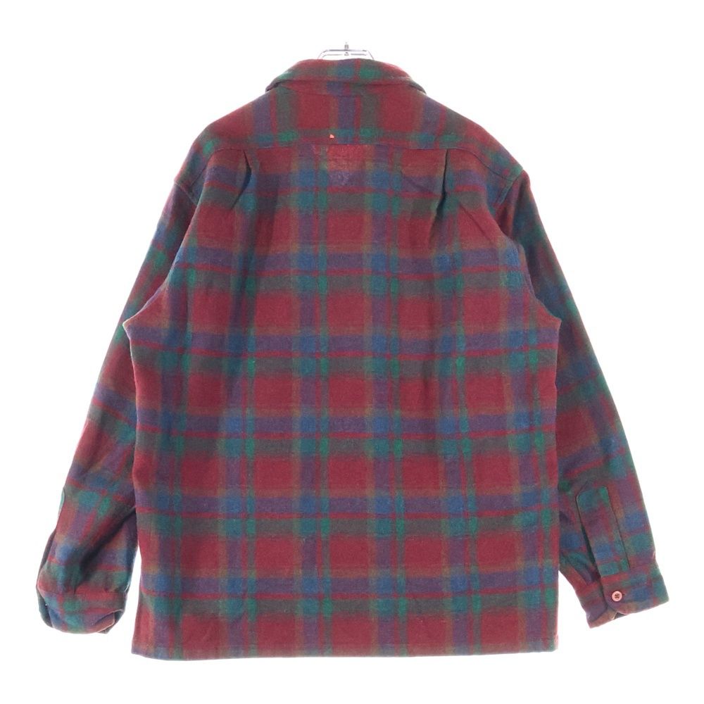 ペンドルトン 70 S VINTAGE WOOL L CHECK SHIRT ヴィンテージ ウール 長袖シャツ レッド グリーン ブラウン