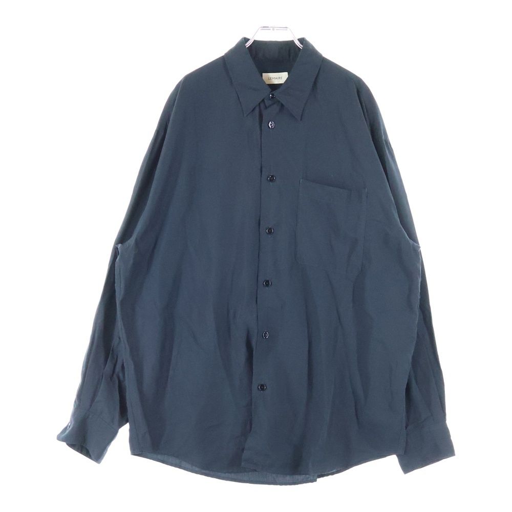 LEMAIRE ルメール RELAXED SHIRT リラックスシャツ リヨセル長袖ボタンシャツ ブラック SH 1039 LF 1126