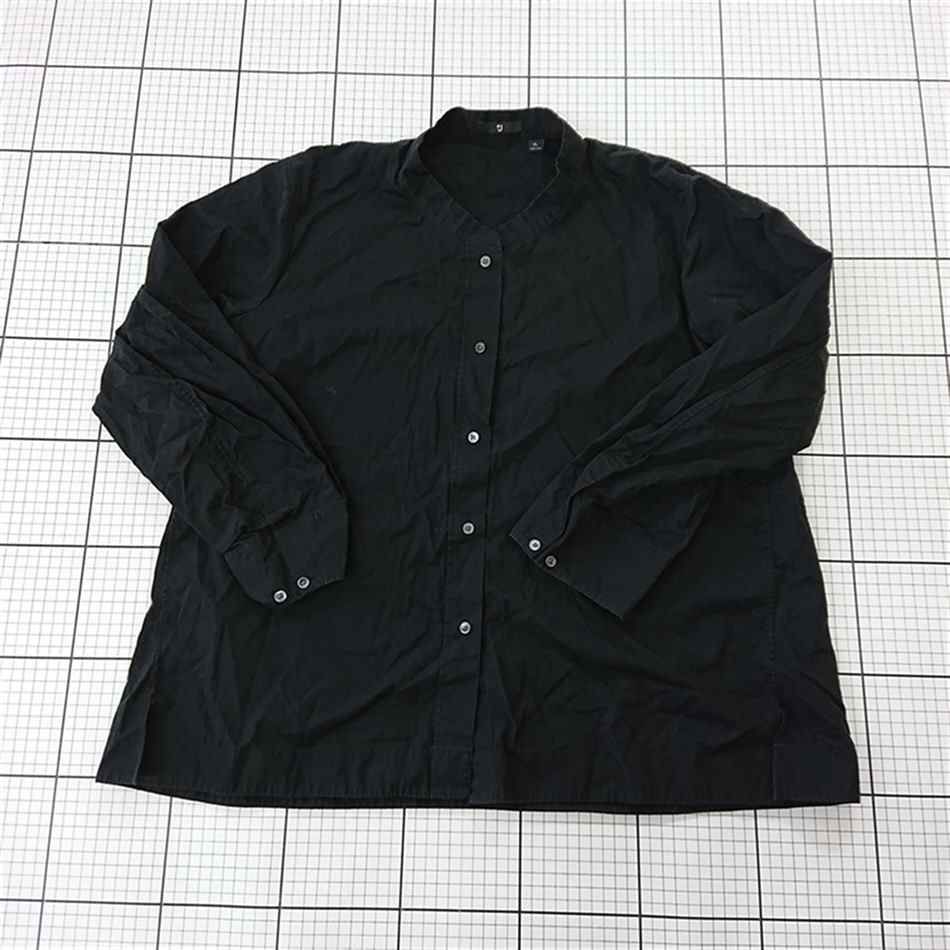 ◇ Θ ユニクロ＋J UNIQLO ジルサンダーコラボ コットンシャツ ブラック