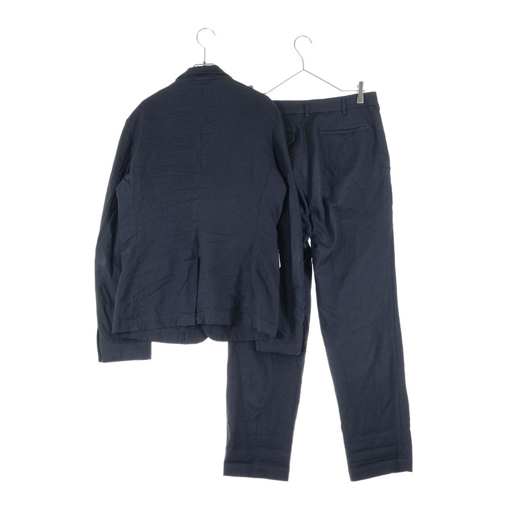 BLACK COMME des GARCONS ブラックコムデギャルソン 11 AW AD 2011 レーヨン混 マイクロストライプ 3 B シングルテーラードジャケット スラックスパンツ セットアップ ブラック 1 H-J 206 H-P