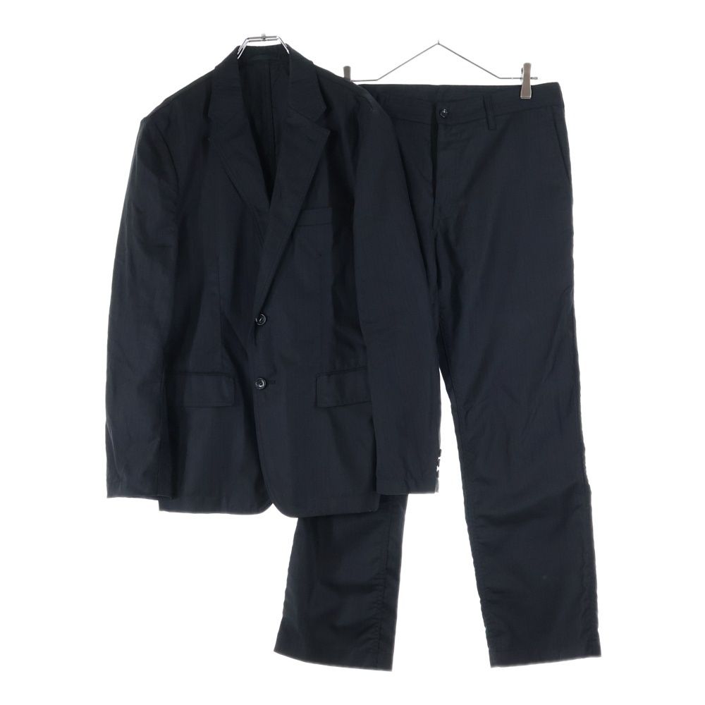 COMME des GARCONS HOMME コムデギャルソンオム 09 AW AD 2009 ウール ストライプ 2 B シングルテーラードジャケット スラックスパンツ セットアップ ブラック HD-J 107 HD-P 109