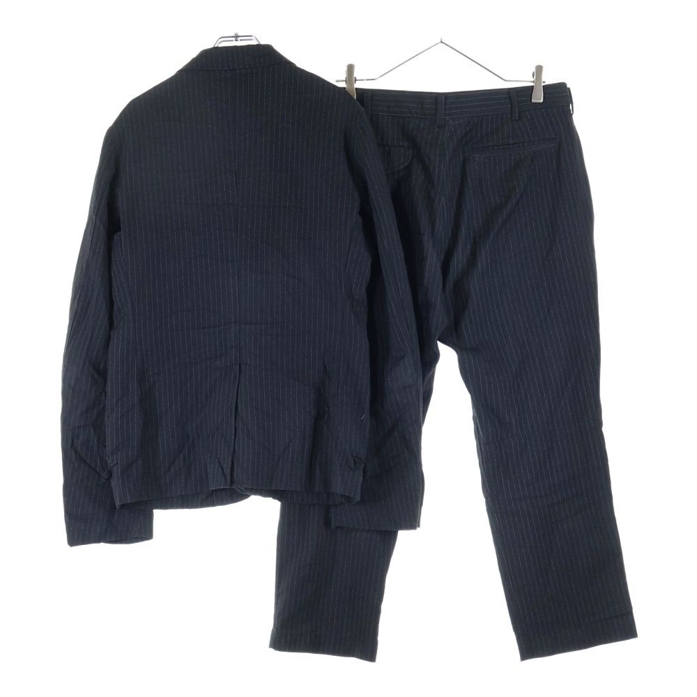 BLACK COMME des GARCONS ブラックコムデギャルソン 14 SS AD 2013 ストライプ 3 B シングルテーラードジャケット ダブルニー スラックスパンツ セットアップ ブラック 1 M-J 002 M-P