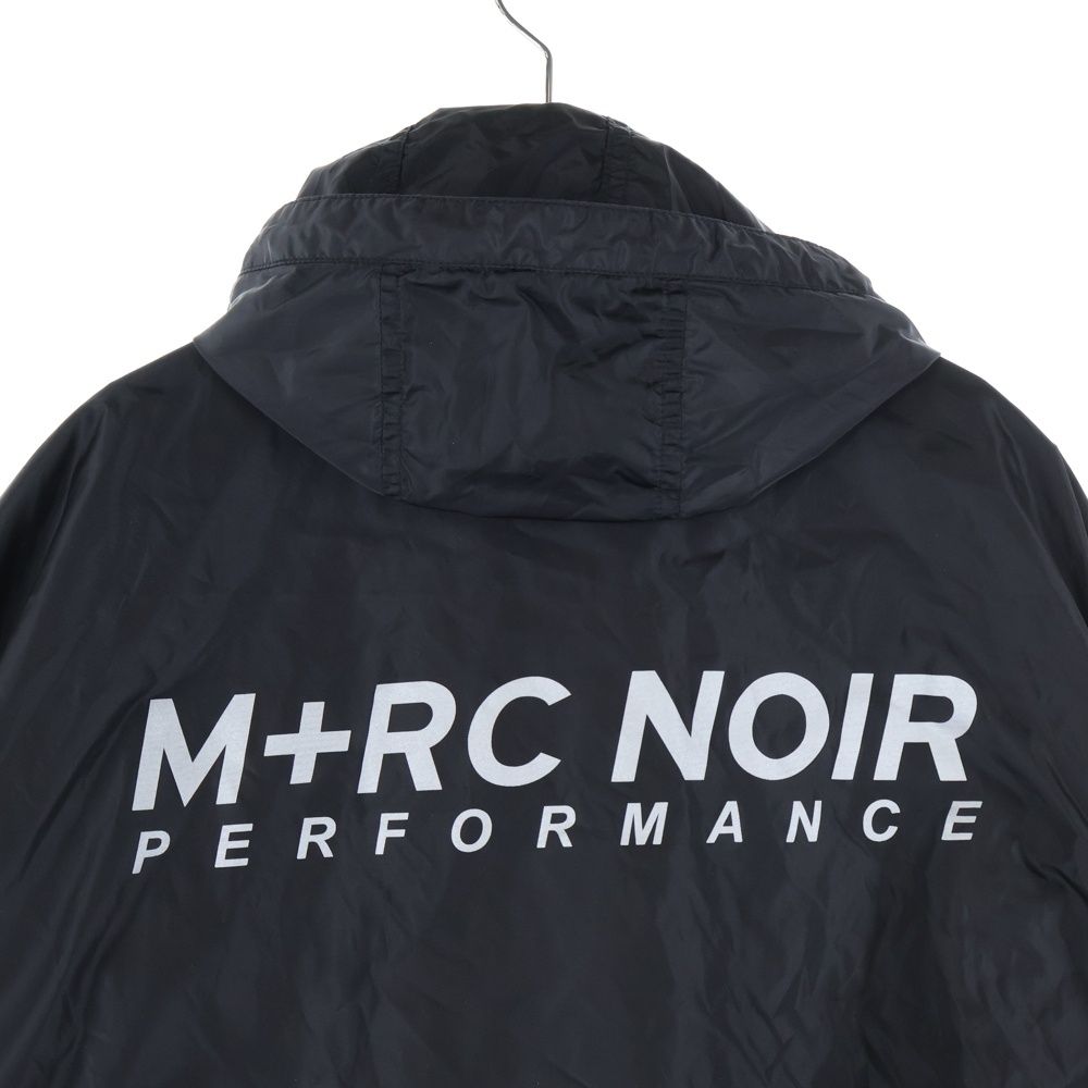 M+RC NOIR (マルシェノア) ロゴプリント ポリエステル フーデッド