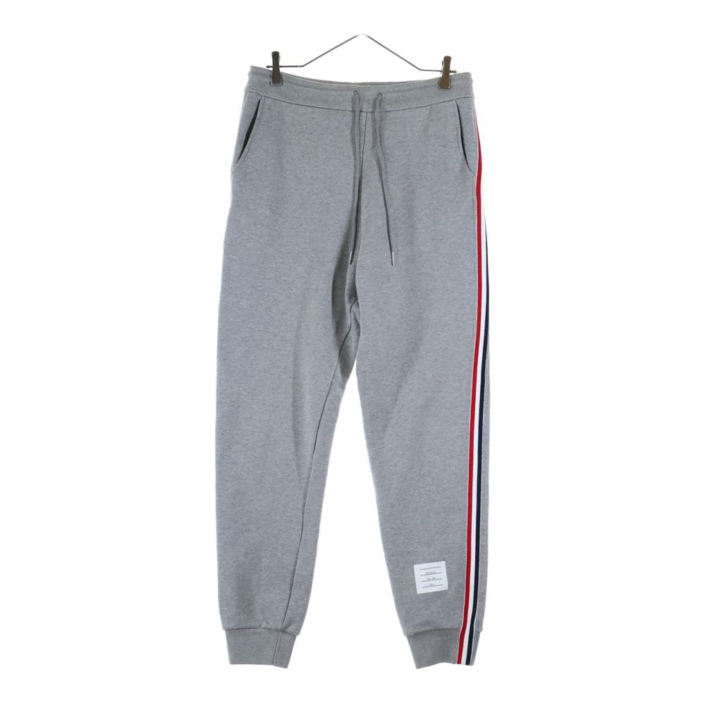 THOM BROWNE トムブラウン サイドライン イージースウェットジョガーパンツ グレー MJQ 066 A