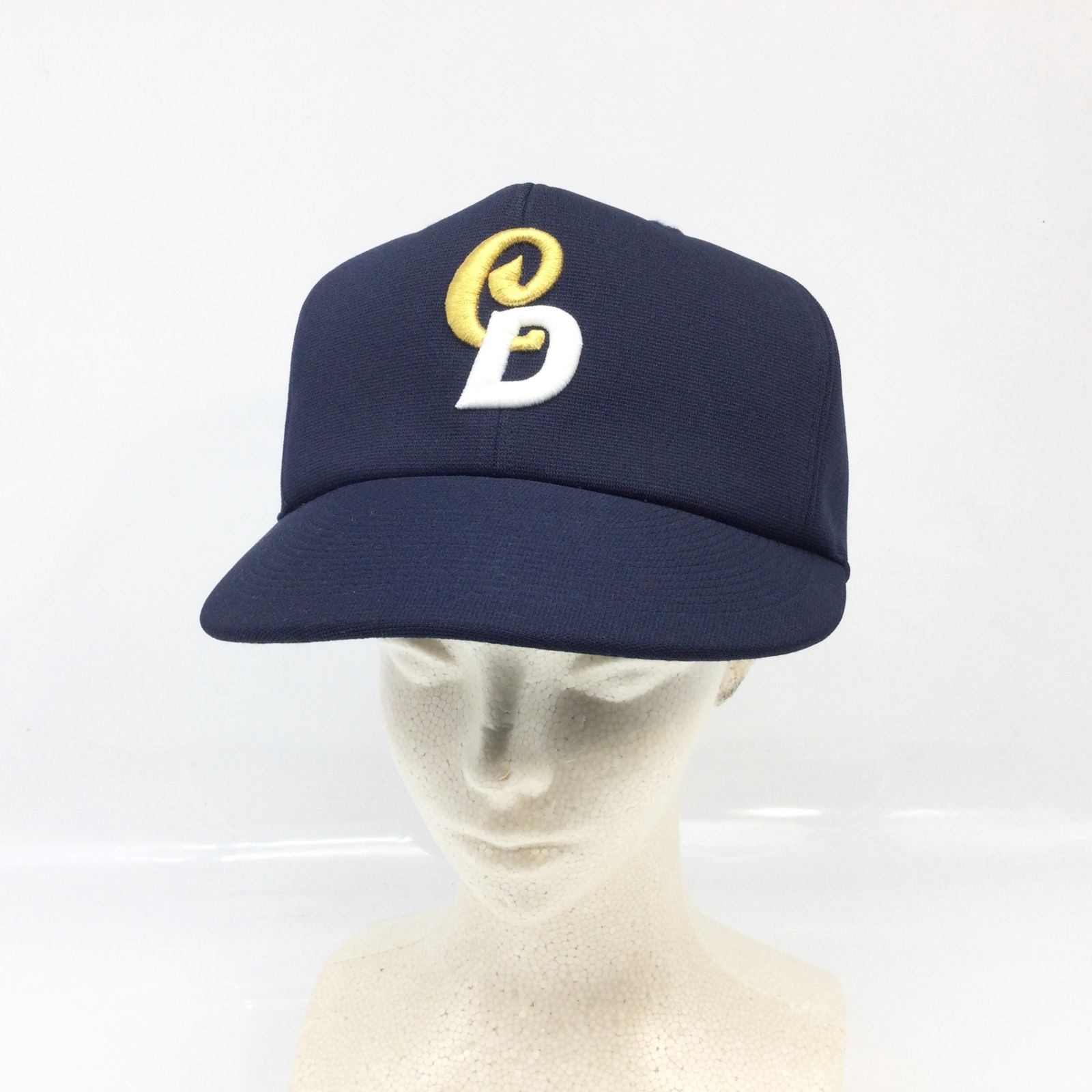 11442 中日ドラゴンズ キャップ 帽子 Haisai PRO製 58 cm ネイビー 金白刺繍 応援グッズ プロ野球 観戦アイテム