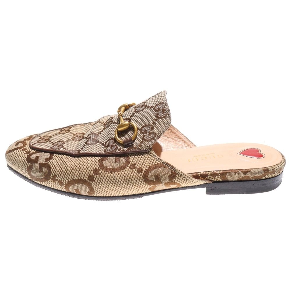 GUCCI (グッチ) プリンスタウン GGキャンバス ホースビット レザー