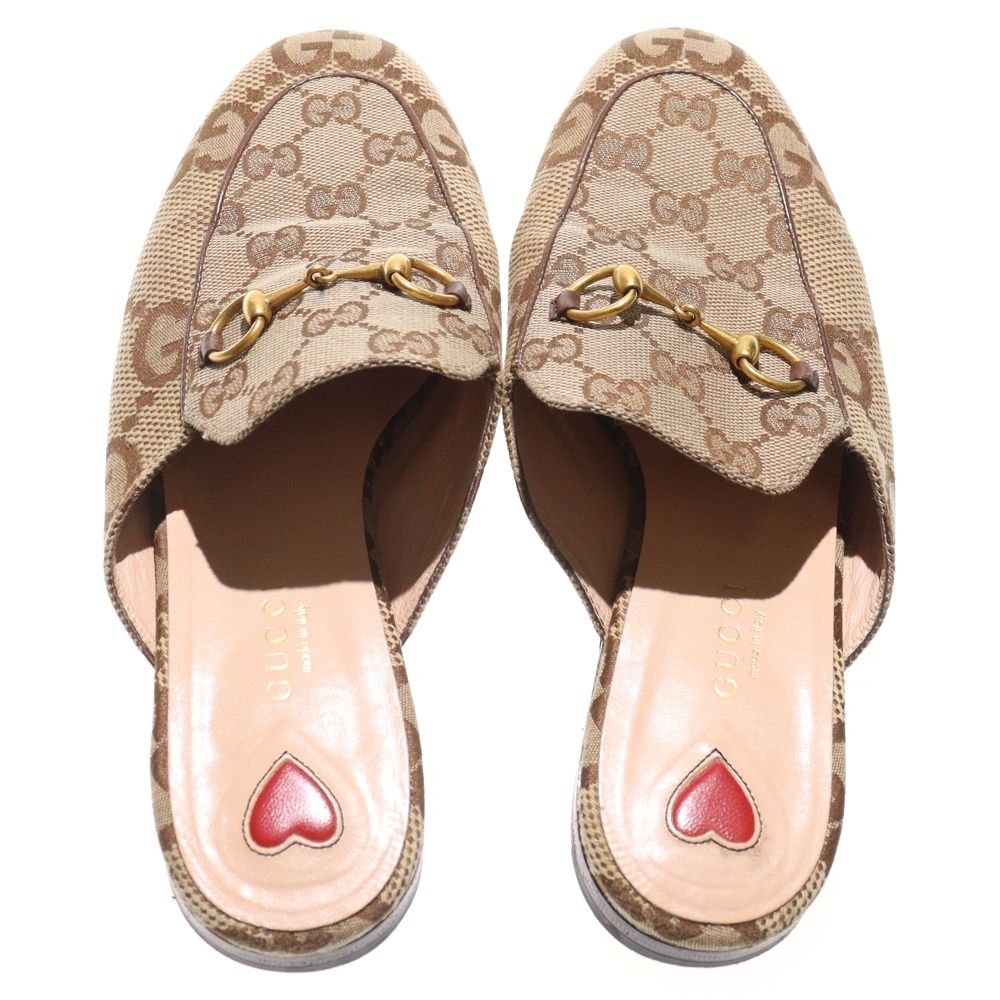 GUCCI (グッチ) プリンスタウン GGキャンバス ホースビット レザー