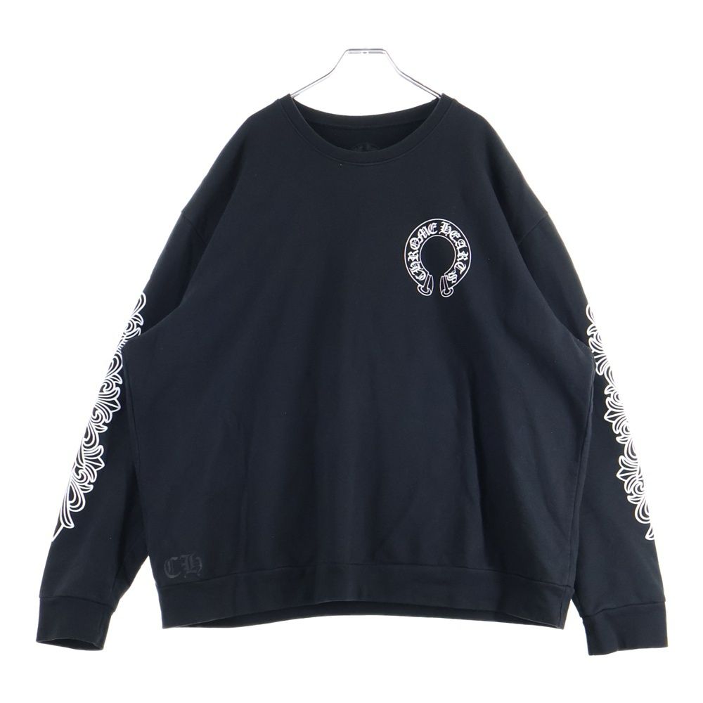 CHROME HEARTS (クロムハーツ) Horseshoe Crewneck Sweatshirt ホース
