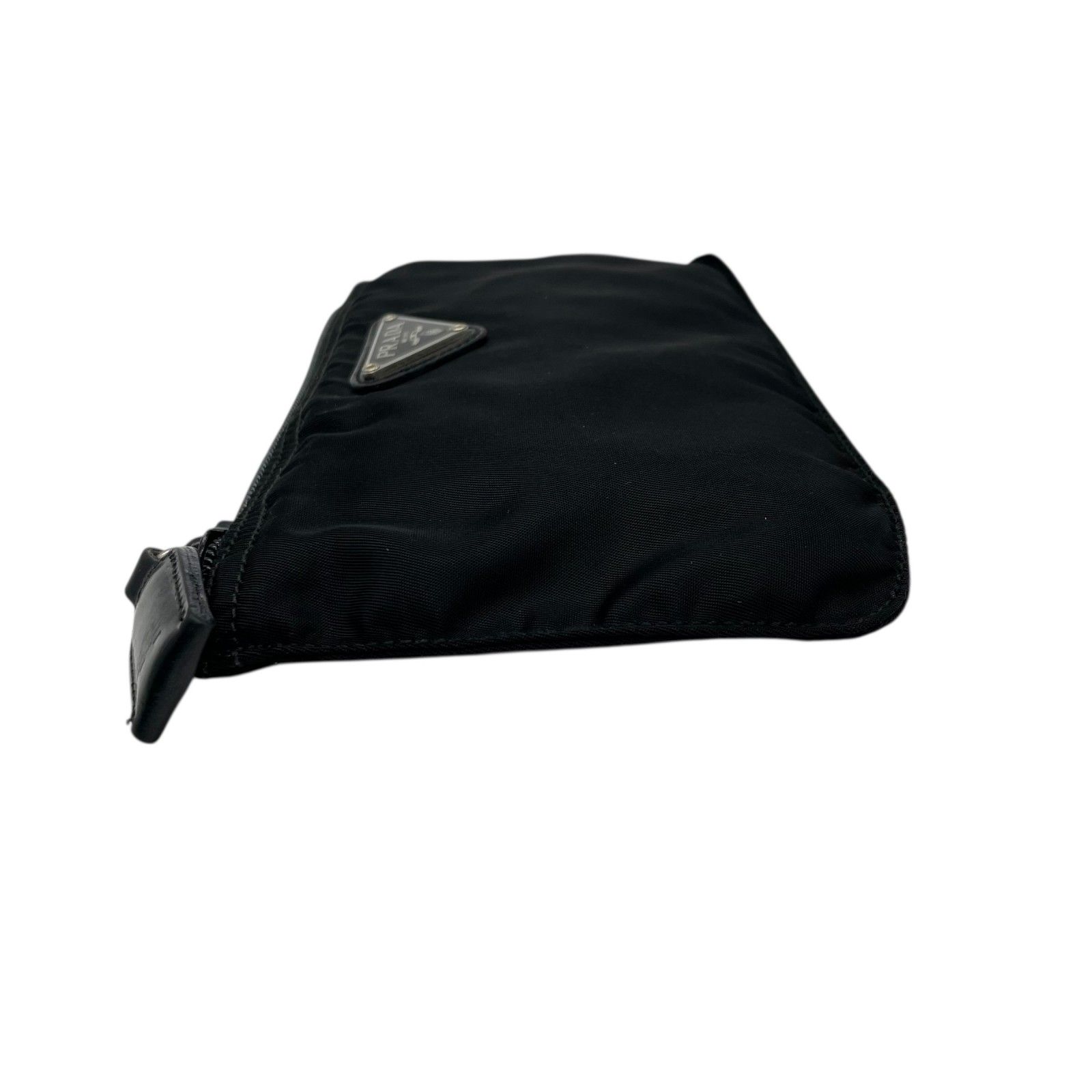 プラダ PRADA ナイロン ポーチ ミニバッグ ブラック 黒 三角ロゴ