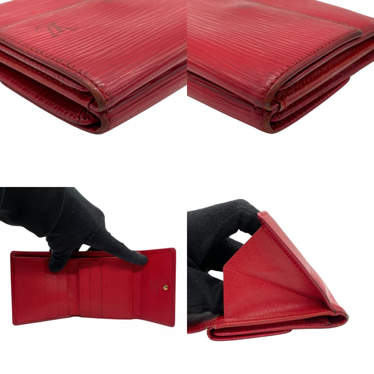 LOUIS VUITTON ルイヴィトン 三つ折り財布 エピ ポルトモネ ビエ