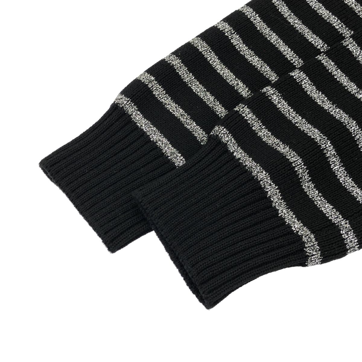 SAINT LAURENT PARIS サンローラン パリ 19AW ラメボーダーニット 
