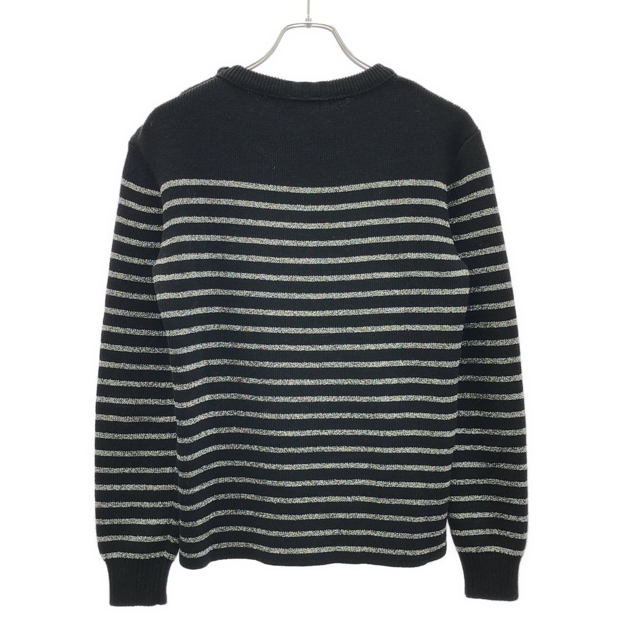 SAINT LAURENT PARIS サンローラン パリ 19AW ラメボーダーニット 