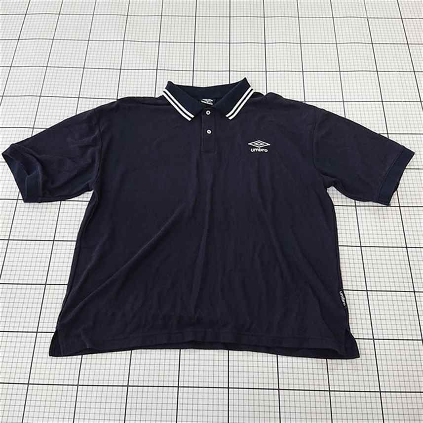 ◇ ⊂ アンブロ UMBRO ポロシャツ ネイビー系 Lサイズ メンズ E