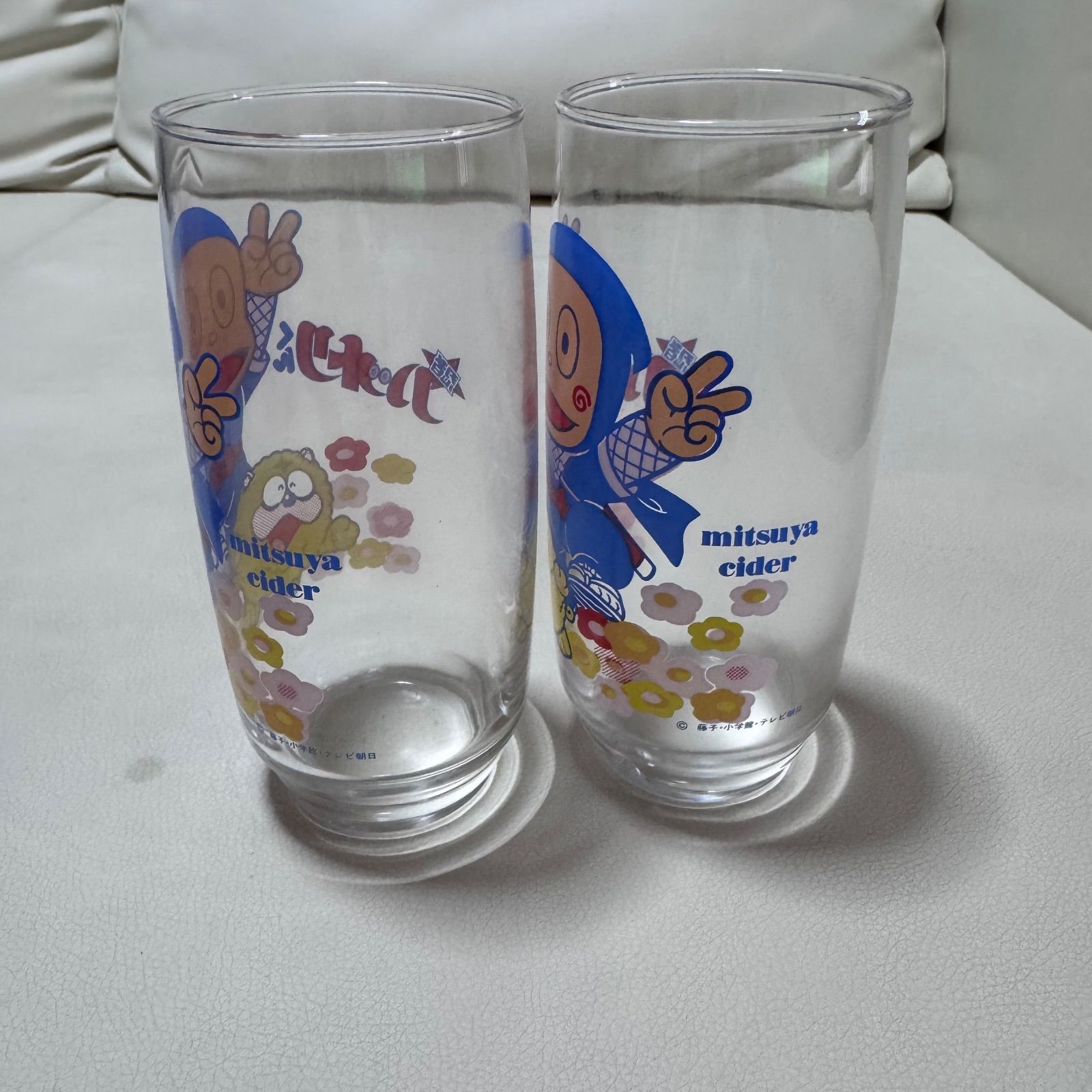 非売品 三ツ矢サイダー 忍者ハットリくんグラスセット 2個 未使用品
