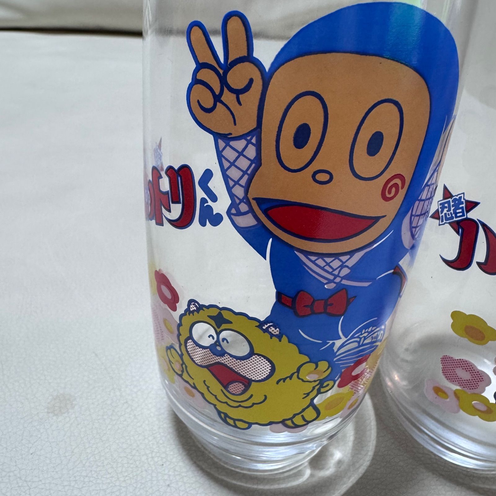 非売品 三ツ矢サイダー 忍者ハットリくんグラスセット 2個 未使用品