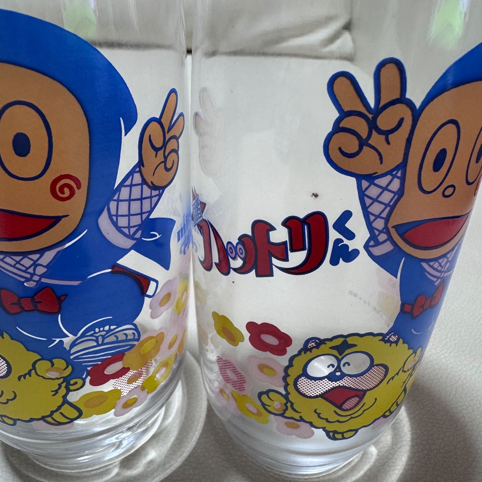 非売品 三ツ矢サイダー 忍者ハットリくんグラスセット 2個 未使用品