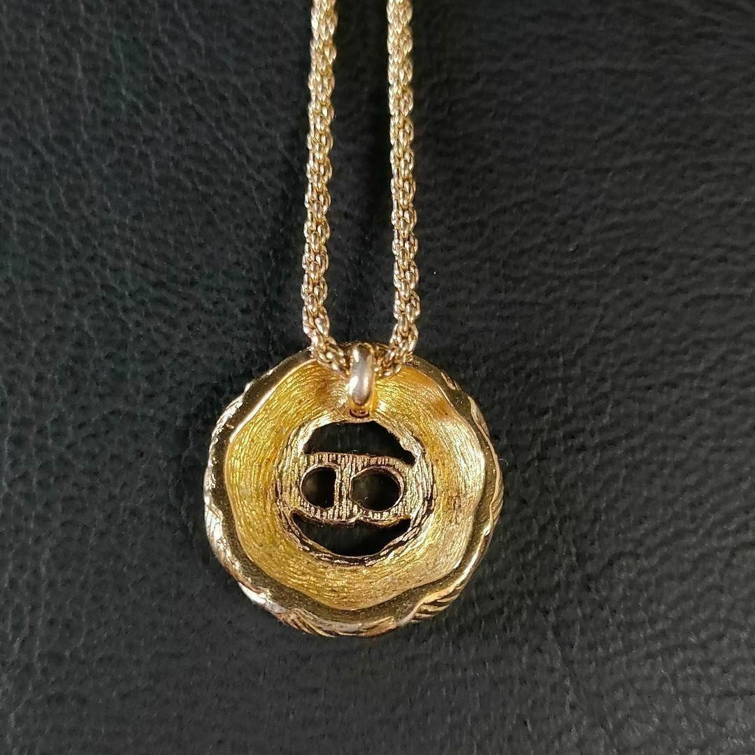 極美品】Diorディオール ネックレス ゴールド サークル CDロゴ