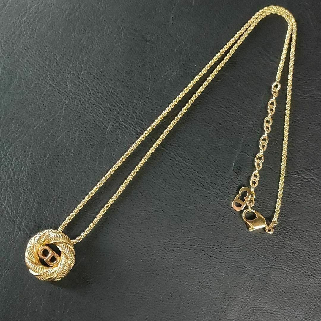 【極美品】ディオール　ヴィンテージ　サークル　ロゴ　ネックレス　ゴールド 極美品】Diorディオール ネックレス ゴールド サークル CDロゴ