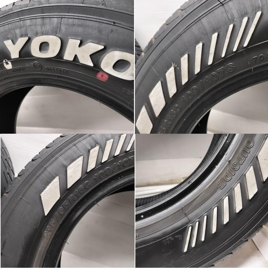 配送先指定あり ホワイトレター ノーマル 2本 215 65 R 16 C 109 107 ヨコハマタイヤ PARADA PA 03 22年製 ハイエース ～本州 四国は ～