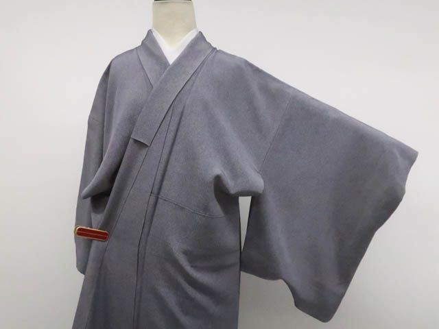 一輝堂】小紋 江戸小紋 鮫 作家物 落款入り 正絹 美品 着物 身丈約