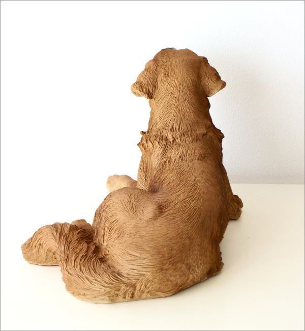 犬 置物 ゴールデンレトリバー 屋外 玄関 リアル 大型 大きい オブジェ