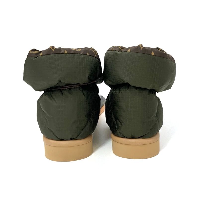 ルイヴィトンピローラインショートブーツ39カーキ ルイヴィトン LOUIS VUITTON ピローライン モノグラム ブーツ ショート