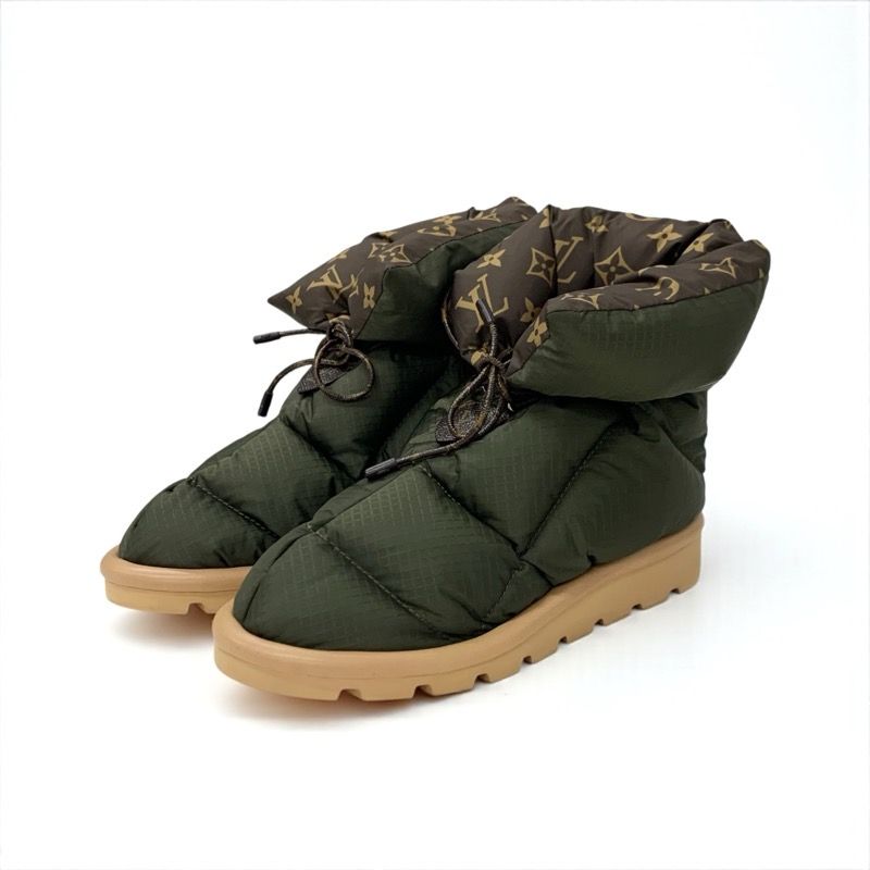 ルイヴィトン LOUIS VUITTON ピローライン モノグラム ブーツ ショート