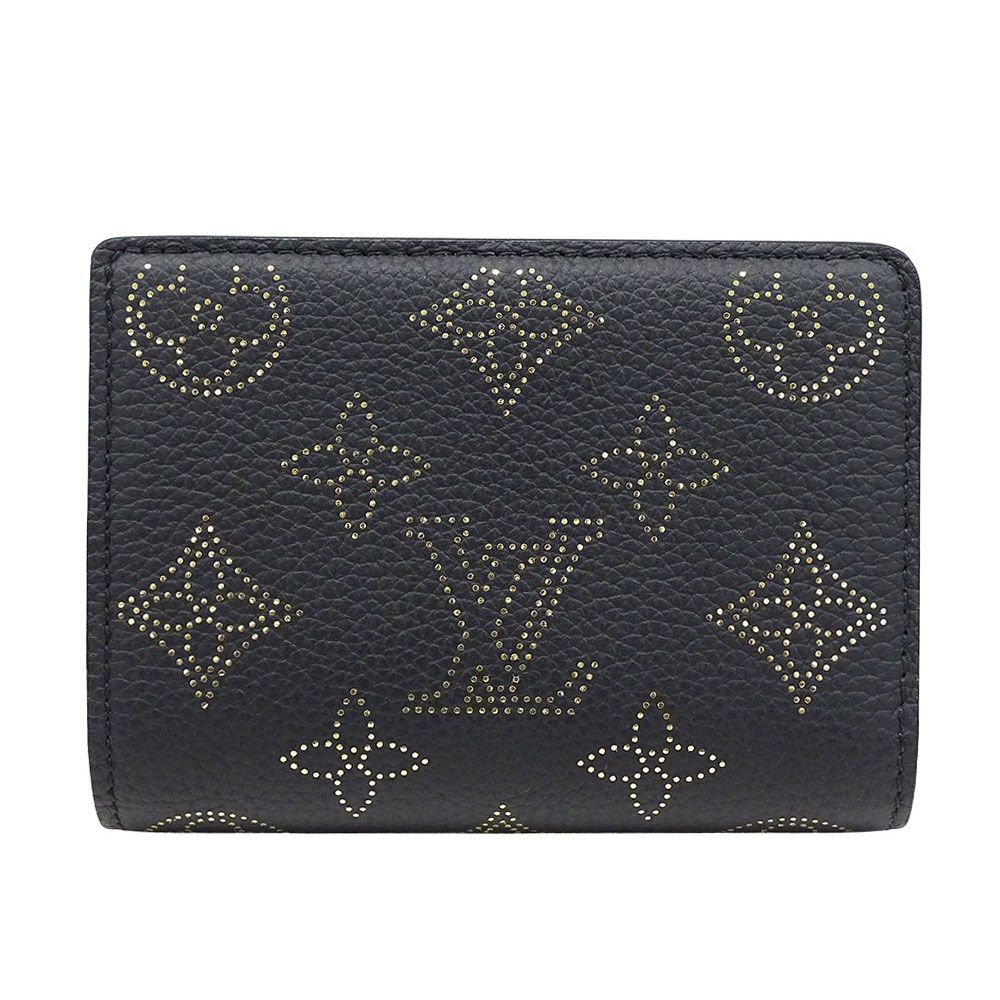 ルイ ヴィトン LOUIS VUITTON 財布 レディース ブランド 二つ折り財布 モノグラムマヒナ ポルトフォイユ ク ノワール ブラック M 82743 コンパクトウォレット ミニ財布 おしゃれ 上品