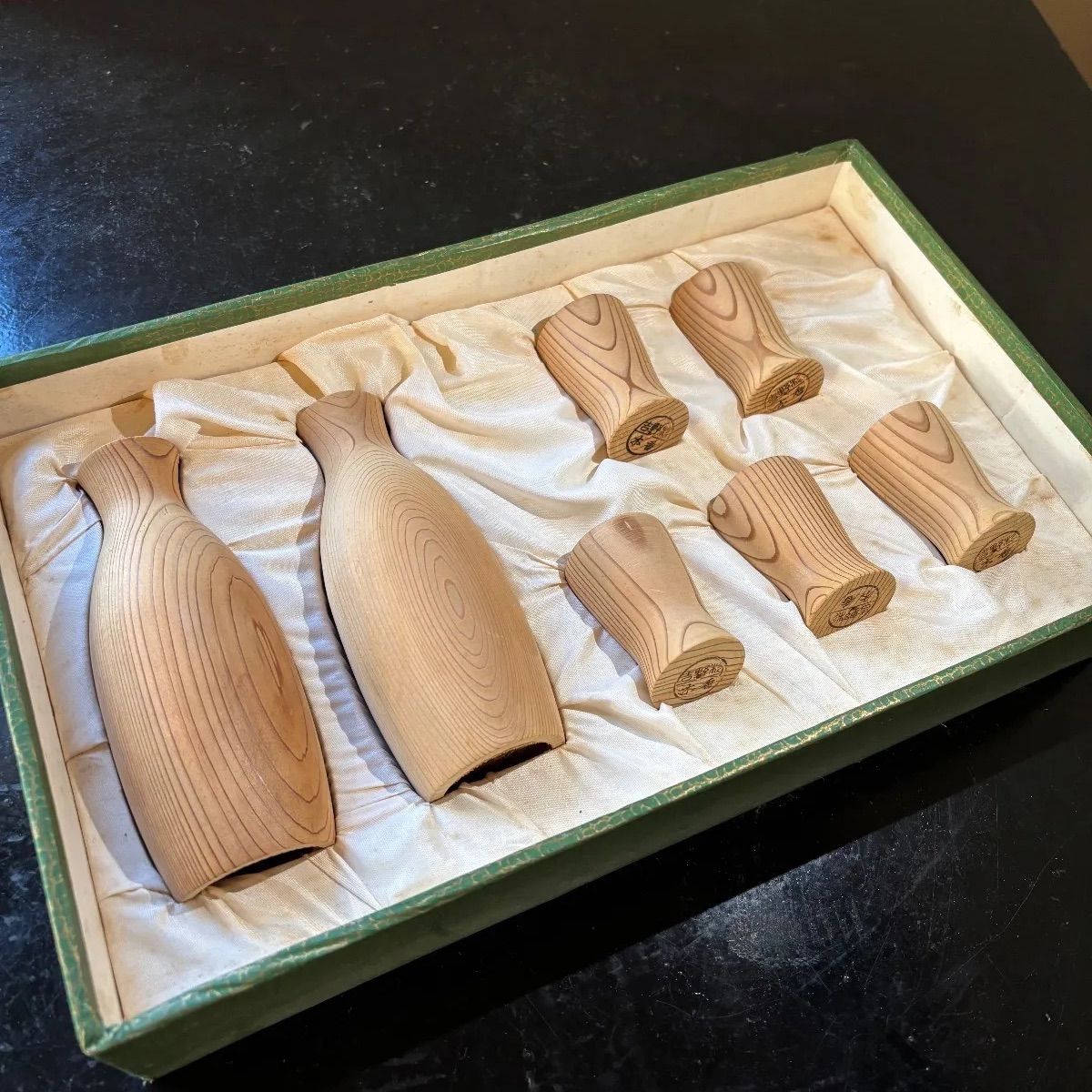 吉野杉 徳利 お猪口 ぐい呑み ヴィンテージ お酒 日本酒 木目