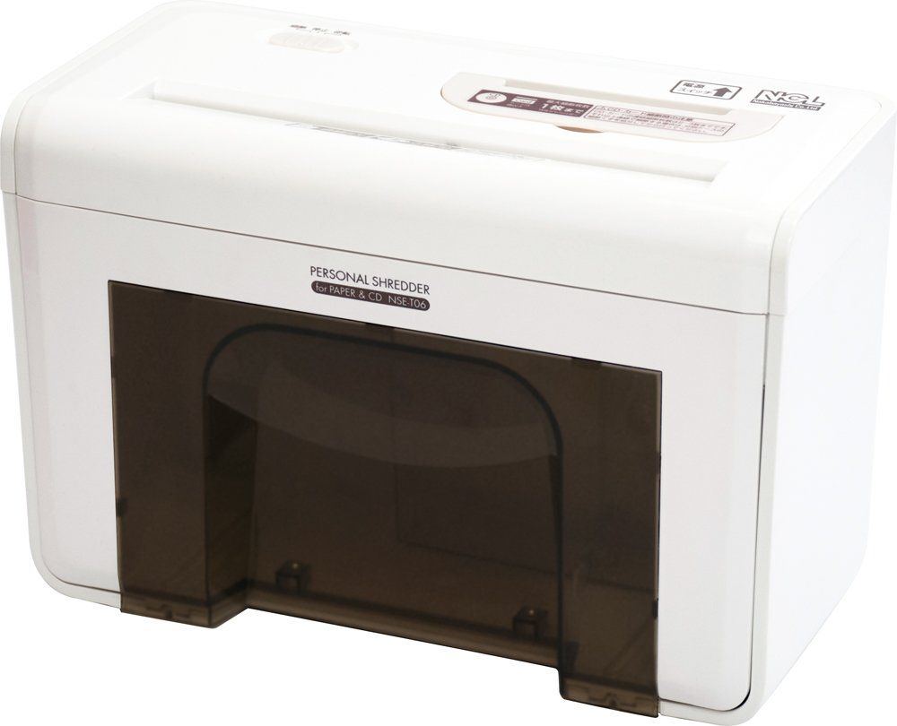 ナカバヤシ パーソナルシュレッダ クロスカット CD DVD デスクトップ NSE T 06 W ホワイト