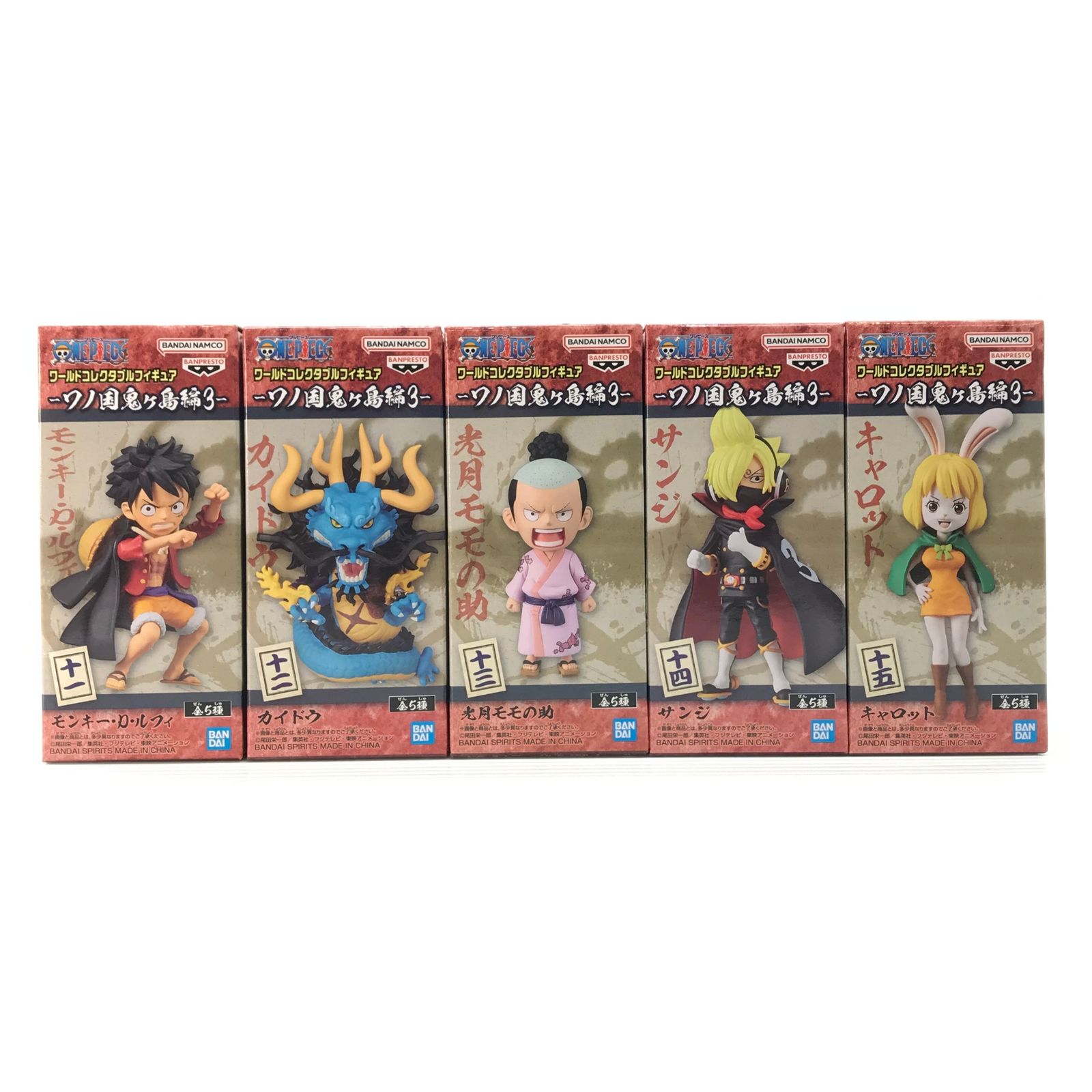 BANDAI SPIRITS フィギュア 全5種セット 「ワンピース」 ワールド