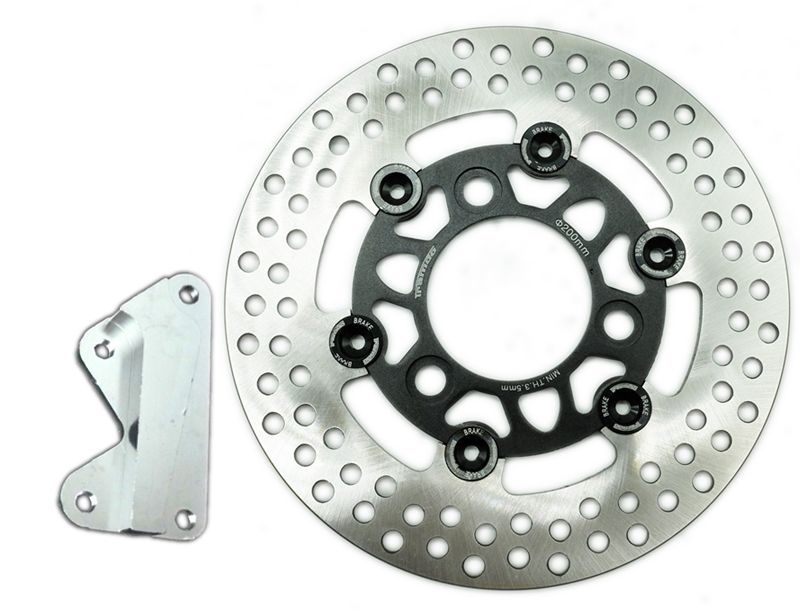 af35zx ディスクローター&キャリパーサポートセット HONDA ホンダ DIO ディオZX AF28/AF35 フロントディスクローター 200mm