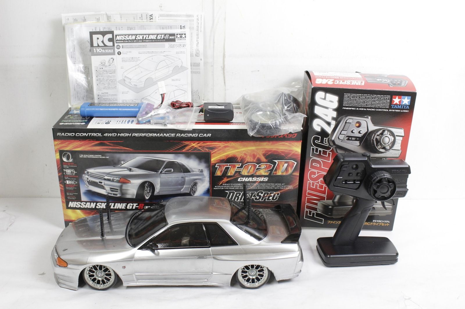 タミヤ TT 02 ドリフトラジコン GT R スカイライン 32 完成品 プロポ付き TAMIYA 車 模型 D B 10 byebye