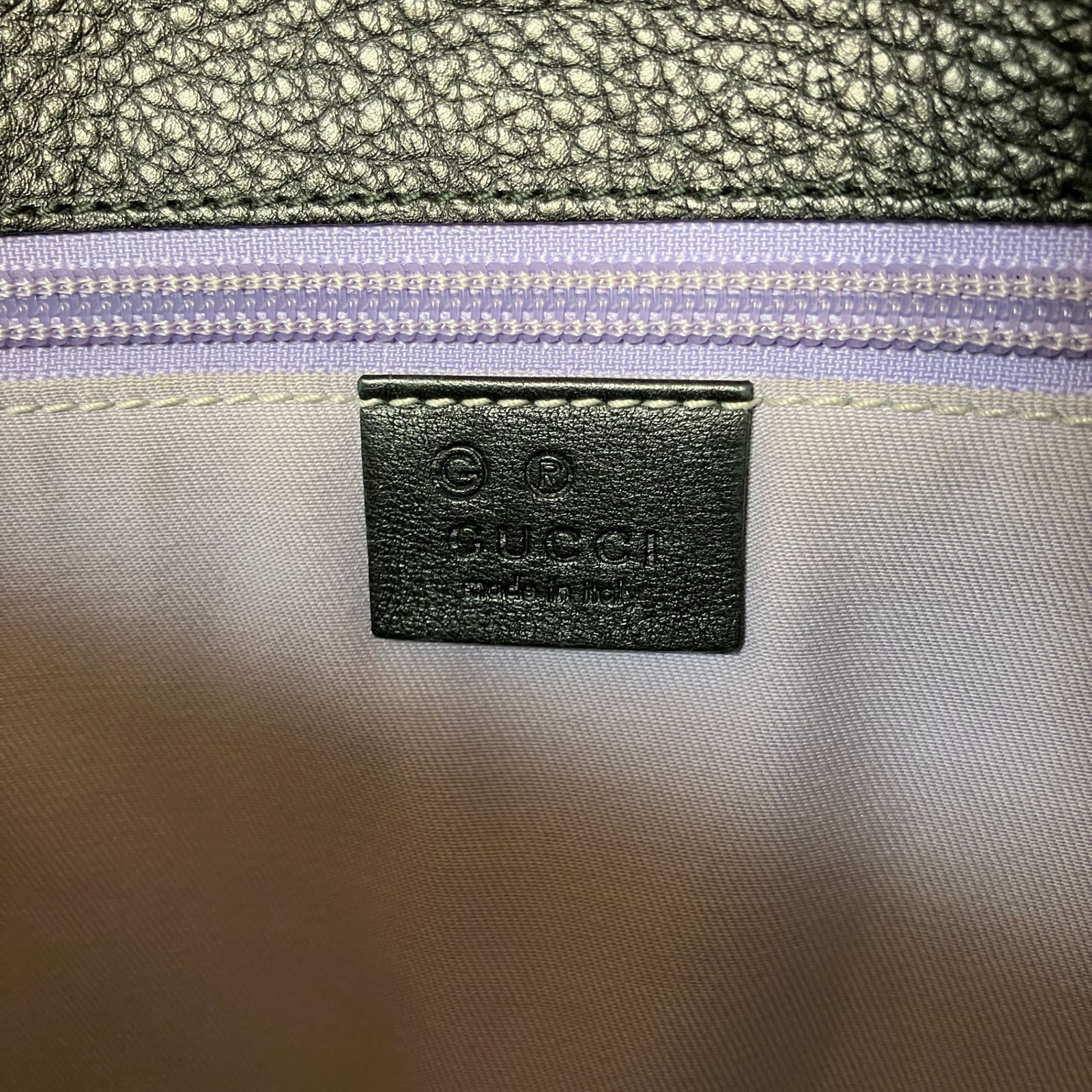 2511-48｜美品｜グッチ GGシマ ショルダーバッグ レザー ブラック